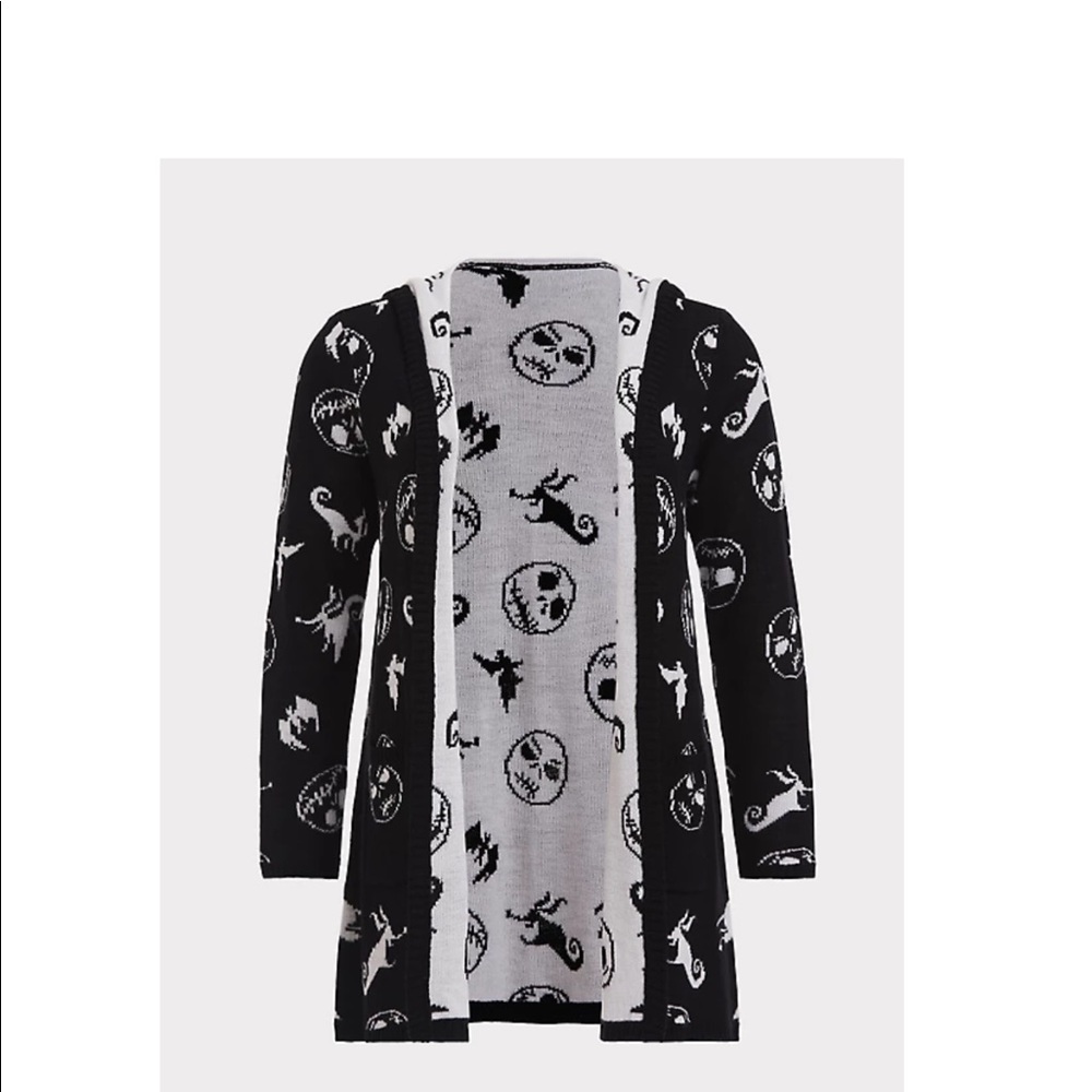 Tottid Nightmare before Christmas Hoodie Cardigan Size 2 NWT
